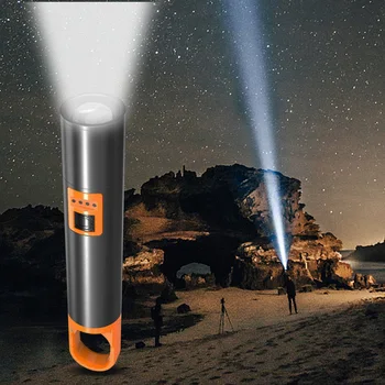 Супер ярки led фенерче P50, работно лампа, Акумулаторна лампа за палатка, Водоустойчива лампа за къмпинг, риболов, фенерче с увеличение, ключодържател