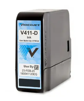 Videojet V411-D Черно мастило за мастилено-струен принтер непрекъснато действие