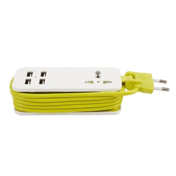 Удлинительная Електрически контакт Преносими портове за зареждане на USB Пътна домакински Електрически контакт Power Strip Контакти Smart Charg