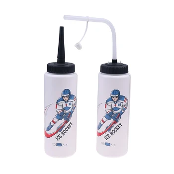Бутилка за вода за хокей на лед с обем 1000 мл, не съдържат бисфенол А, Преносими футболни бутилки за лакросса, удължен дизайн на върха, спортни съоръжения за отдих