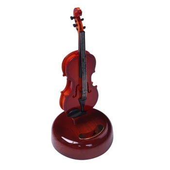 Музикалното ковчег за цигулка, въртящо музикално основа, класическа музикална ковчег, подарък за момичета и момчета за рожден Ден, Коледа