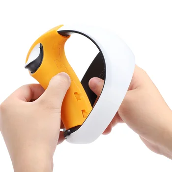Калъф за контролера Hifylux за Playstation VR2, Силиконов калъф, защитни ръкави за PS VR2, Бялата част