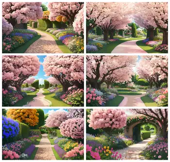 MOON.QG Фон за снимки, розово цвете, на фона на фотобудки, Пролетно парти в градината, подпори за фотосесия в домашно студио