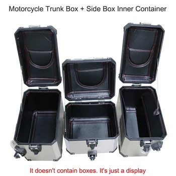 Кутия за багажника на мотоциклет + Странична Кутия за Вътрешен Контейнер от Страничната Седельная Чанта за Багажник на Горния Капак, Вътрешна Чанта за B-MW R1200GS R1250GS ADV 2013-2019