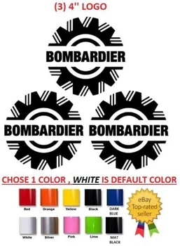 За (#19) 3 X стикер с логото на Bombardier, стикер с емблемата на
