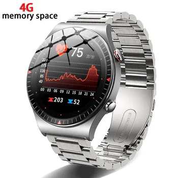 4G RAM Умни мъжки часовник наблюдение на сърдечната честота, Bluetooth Предизвикателство TWS Слушалки Музика Спорт умни часовници за Мъже за Android и Apple 2023