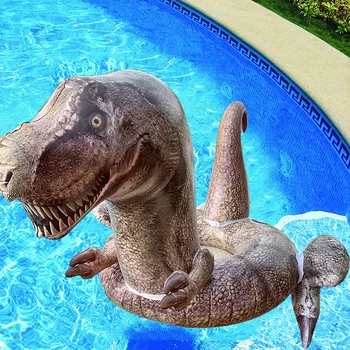 Надуваем басейн с динозавром, тръба за басейна на T-Rex за деца, Басейн за възрастни, Езеро, на плажа, Плаващи летните забавни Играчки, Кокосов орех гаф