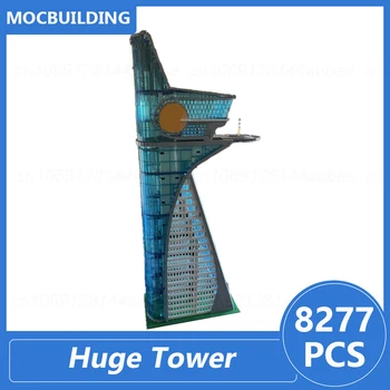 Огромна модел кула Moc, строителни блокове, Архитектурният дисплей, направи си сам, събери Тухли, Забавни, Креативни Детски играчки, Подаръци 8277 бр.