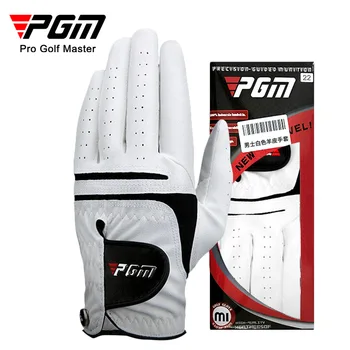 Ръкавици за голф PGM Спортни Мъжки Ръкавици от микрофибър, обикновена Нескользящие Професионални Ръкавици с пълни пръсти