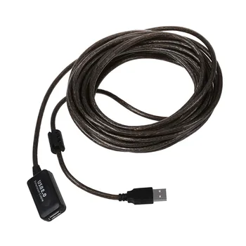 Активен удължителен кабел, USB 2.0 10 М/ретранслатор 480 Mbit/s, активен USB-удължител
