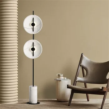 Съвременен Творчески под лампа OUFULA LED От бял Мрамор, За Хол, Спалня, Декоративна Лампа за състоянието на