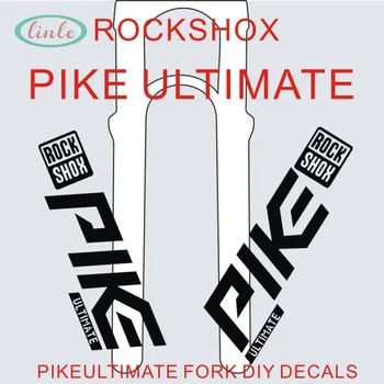 Стикери на щепсела ROCKSHOX PIKE за велоспорта, етикети на предния накрайник под наем, стикери на щепсела на МТВ, декоративни фолио, винил
