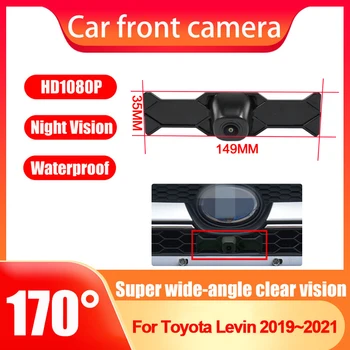 AHD 1080P Fisheye CCD Изглед отпред на Автомобила Парковочная камера с положителен Логото За Toyota Levin 2019 2020 2021 Нощно виждане Водоустойчив