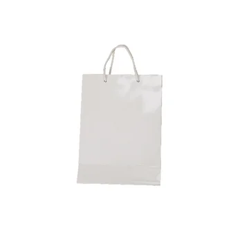 хартиена торбичка храна направен по поръчка на лого customizd конструира едро на бял с дръжка въже памук