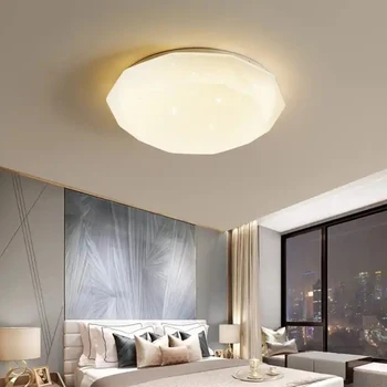Модерен минималистичен led тавана лампа с бриллиантовым Звездното небе за спални, хол, Акрилни лампа, Творческа обстановка лампи