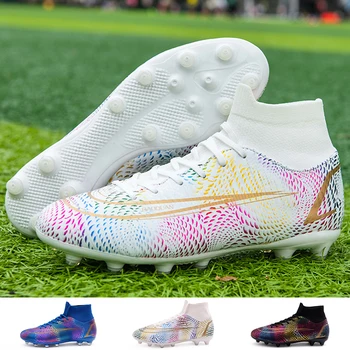 Футболни обувки за игра на футбол на открито, професионални футболни обувки, мъжки футболни обувки с тревата, Безплатна доставка